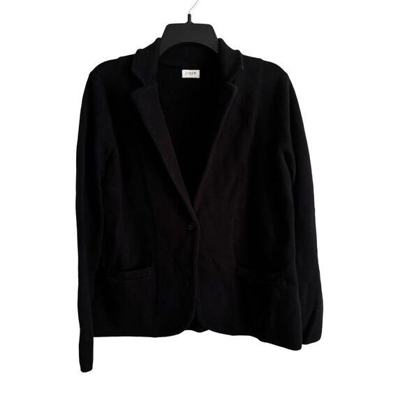 Women’s J.Crew Black School Boy Sweater Blazer SZ Preppy Mature TimelessClassy - Picture 2 of 7